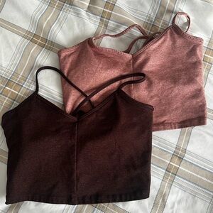All in Motion Women's Camisoles in Pink and Brown( 2 sets together)